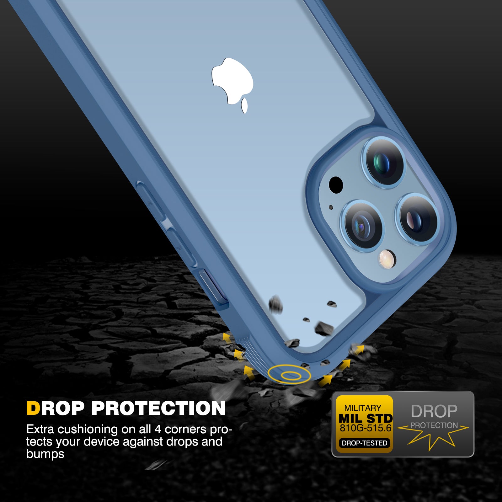  Diaclara - Funda antigolpes para iPhone 13 Pro Max con  protector de pantalla incorporado sensible al tacto. Resistente funda  protectora de cuerpo completo, diseñada para iPhone 13 Pro Max 6.7 pulgadas.
