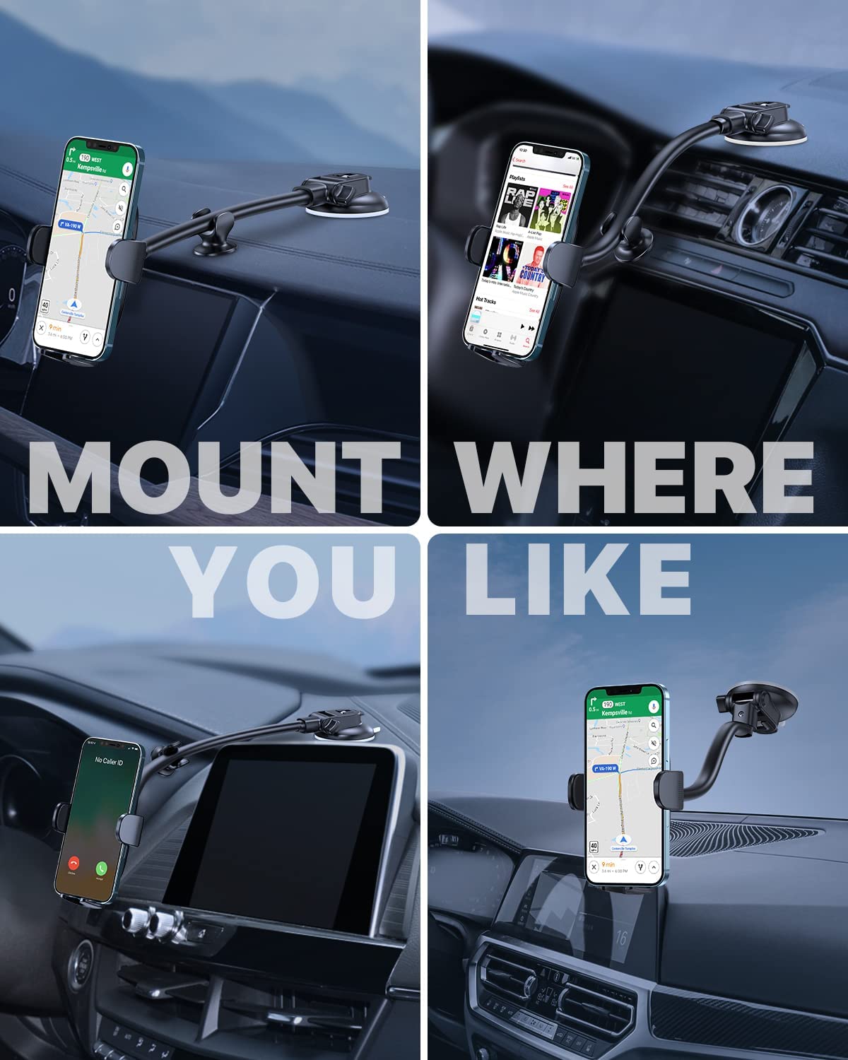 Excel Series│2-in-1 Car Mount for Dashboard/Air Vent