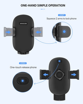 Excel Series│2-in-1 Car Mount for Dashboard/Air Vent