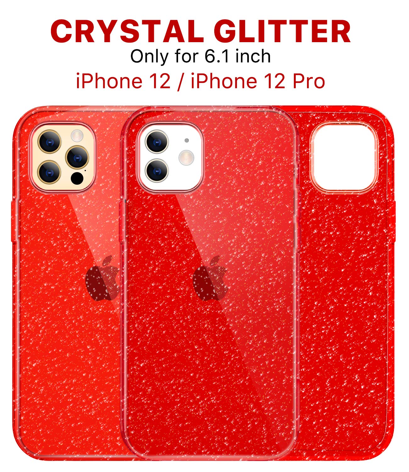 Defender Series│Glitter Resin Case for iPhone 12/12 Pro
